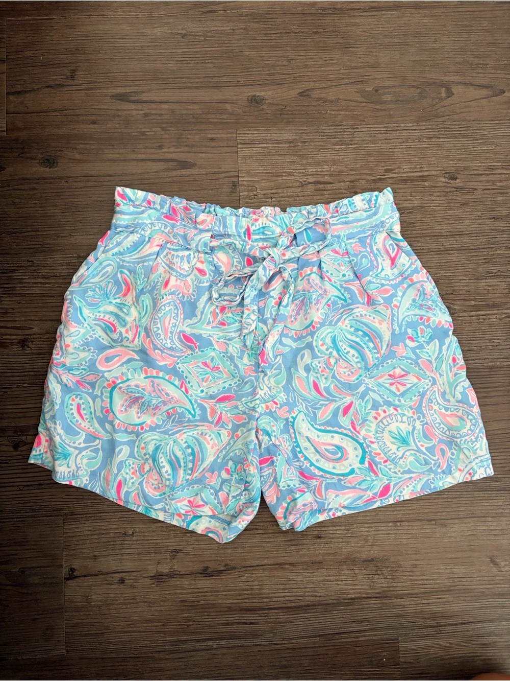 LILLY PULITZER KAYLENE SHORT ZANZIBAR BLUE FISH KISS WOMENS XS